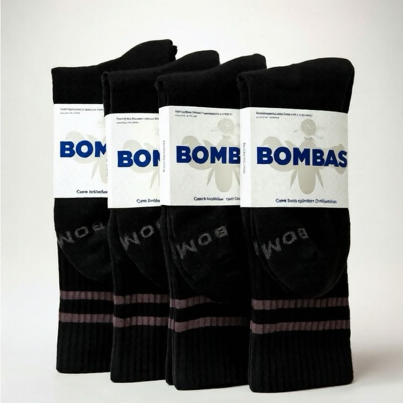 Bombas Women’s 4 pack Calf Socks / NWT / Size M / MSRP $56 - Picture 1 of 5